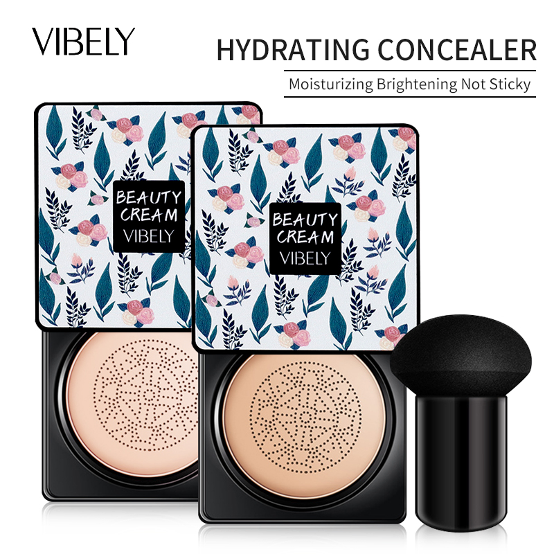 Face Makeup Oil Control Concealer Whitening Mushroom Head Air Cushion Liquid Foundation