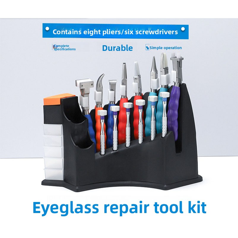High - Precision Eyeglass Fixing Rubber Handle Tool Set