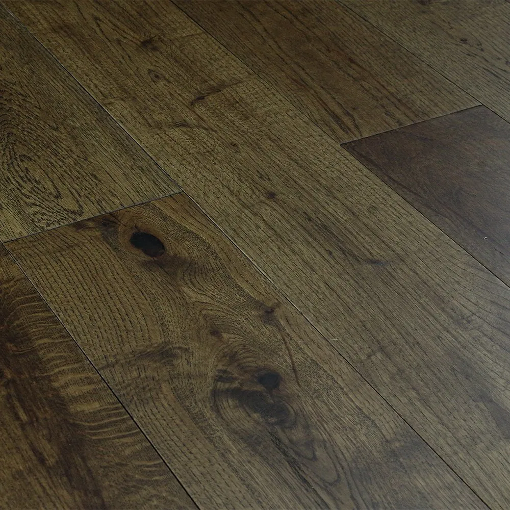 Modern Smoked Oak Engineered Wood Flooring, 18mm Thick, Factory Price