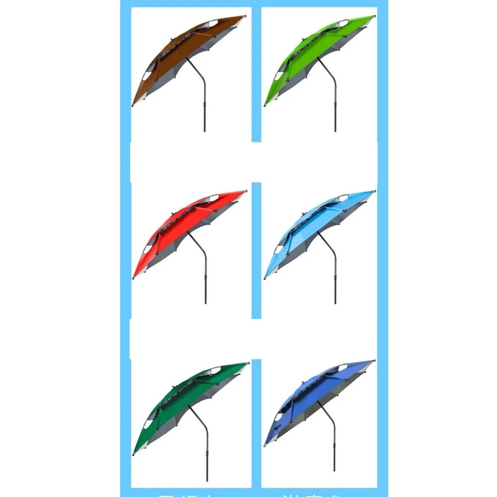 Portable Waterproof Canvas Large Camping Beach Umbrella Awning Wyz19656