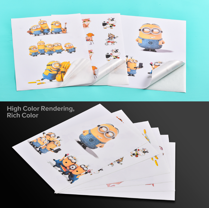 OEM A4 Glassine Linert Rightint Carton Glossy Sticker Paper Vinly Label