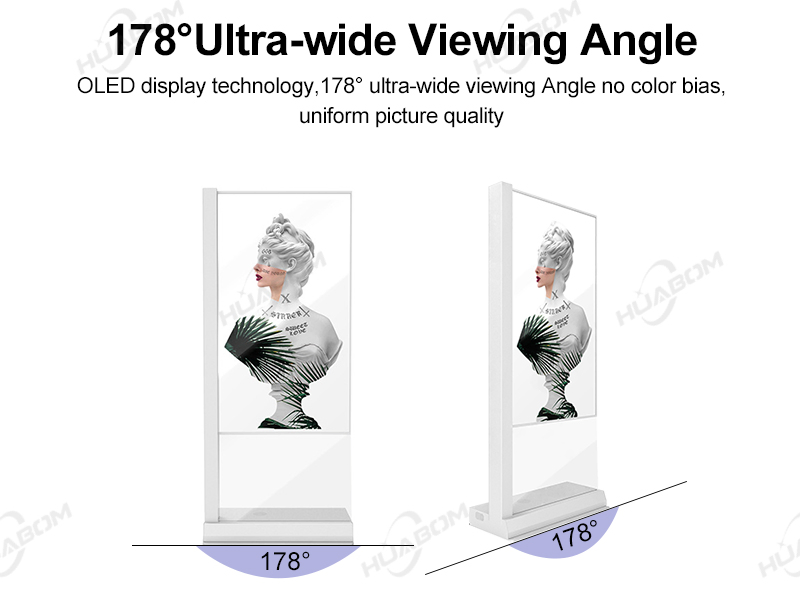 Прозрачный OLED-дисплей 55 дюймов для рекламы 4K