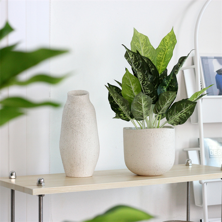 Горшок керамический крапчатый глазурованный цилиндр