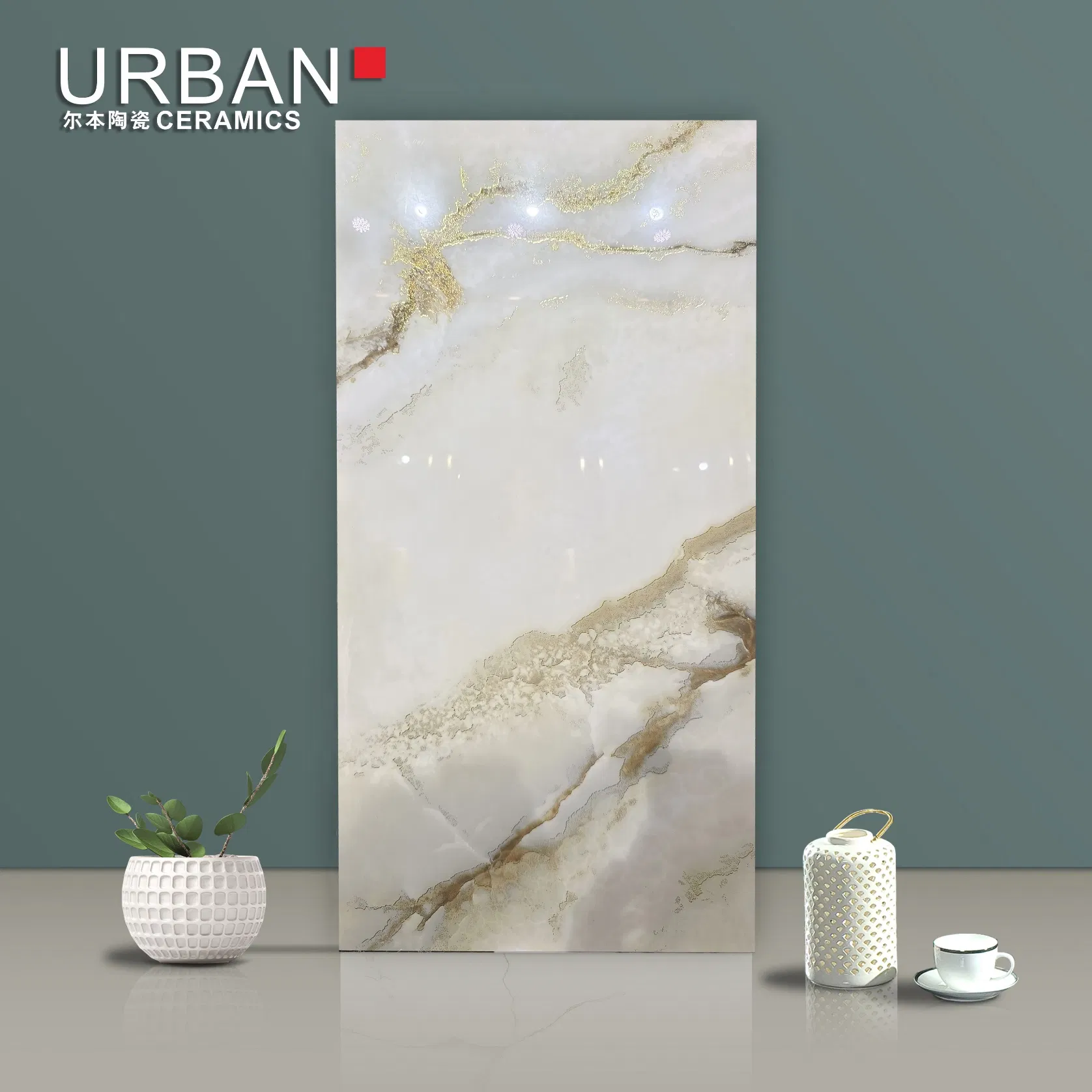 Best Quality Gilter Golden DOT K Line 600*1200mm Glazed Polished Porcelain Floor Tile
