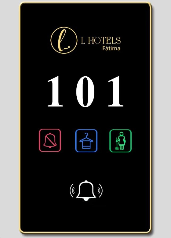 Wireless Hotel Dnd Outdoor Unit Custom Glass Door Sign Doorplate in Hotel Smart Room