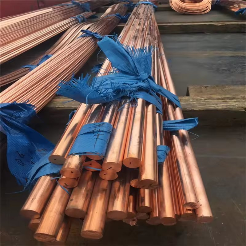 Factory Price 99.99% Purity Round Rod Copper Bar T2 Red Copper Rod Pure Copper