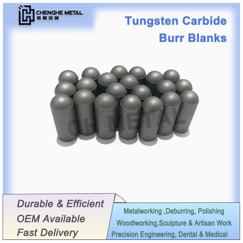 Premium Tungsten Carbide Burr Blanks for High-Performance Tool Manufacturing and Customization