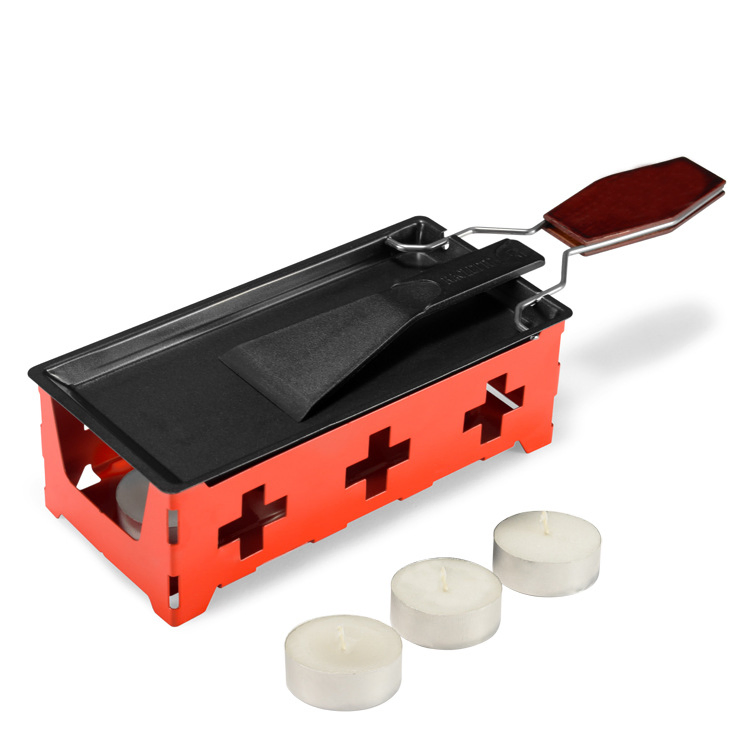 Portable Swiss Cheese Mini Nonstick Butter Pan Barbeque BBQ Breeze Grill