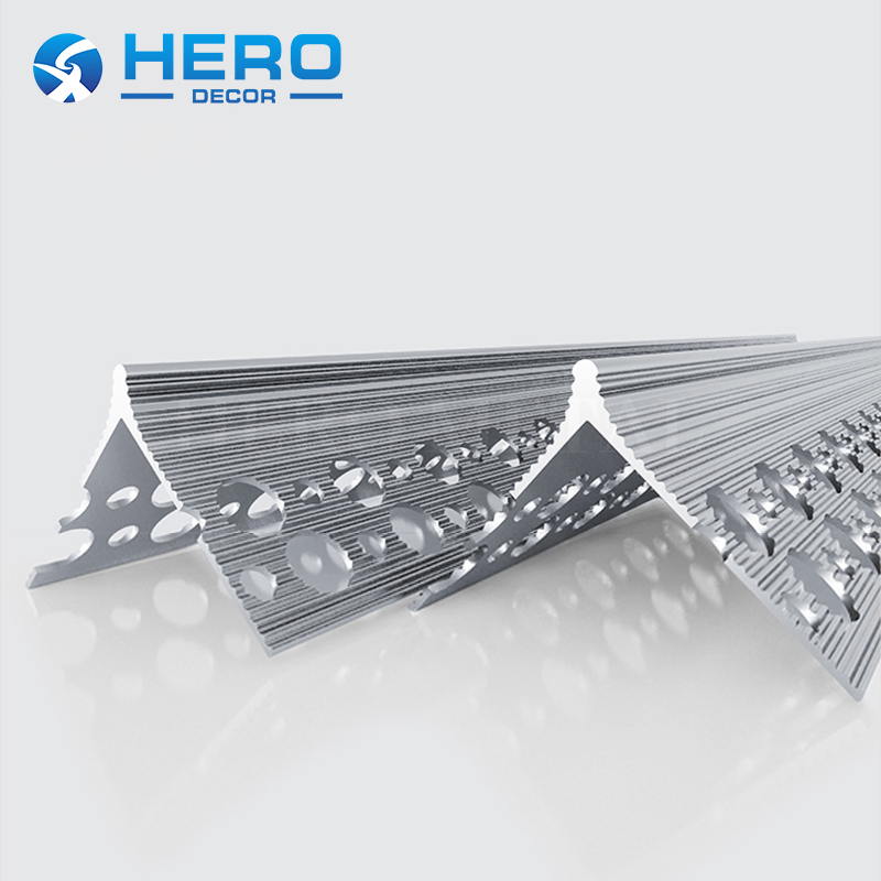Aluminum Drywall Corners Edge Angle Strip Hospital High Quality Guard Wall Protection According to Customer's Demand Hero Metal Bead Tile Trim