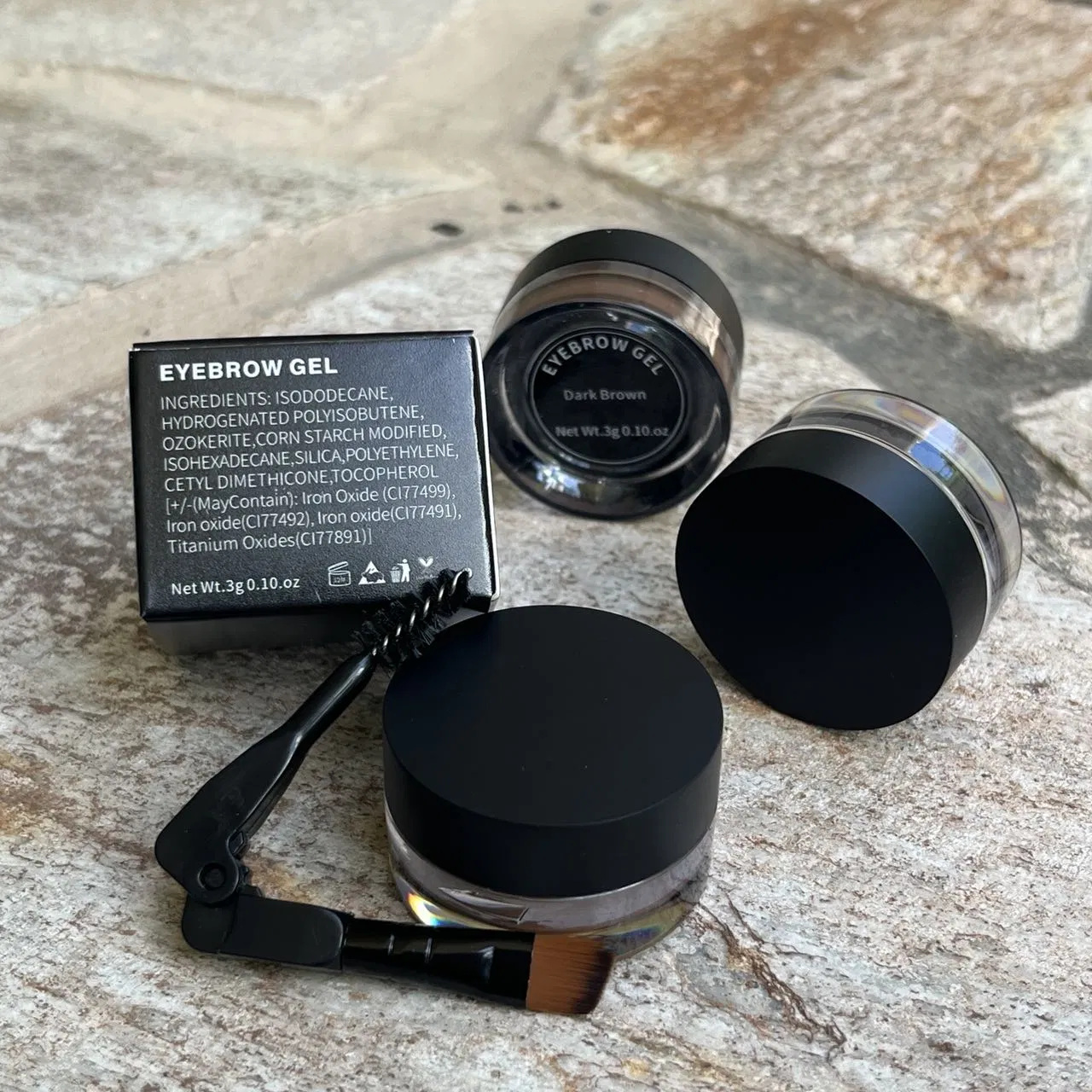 6 Colors Eyebrow Gel Private Label Makeup Eyebrow Pomade Waterproof Long Lasting Brow Pomade