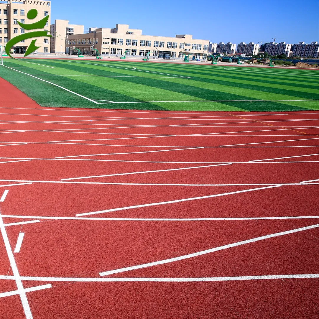 Durable All-Weather Slip-Resistant Permeable Running Track Rubber Material Runway for Stadiums