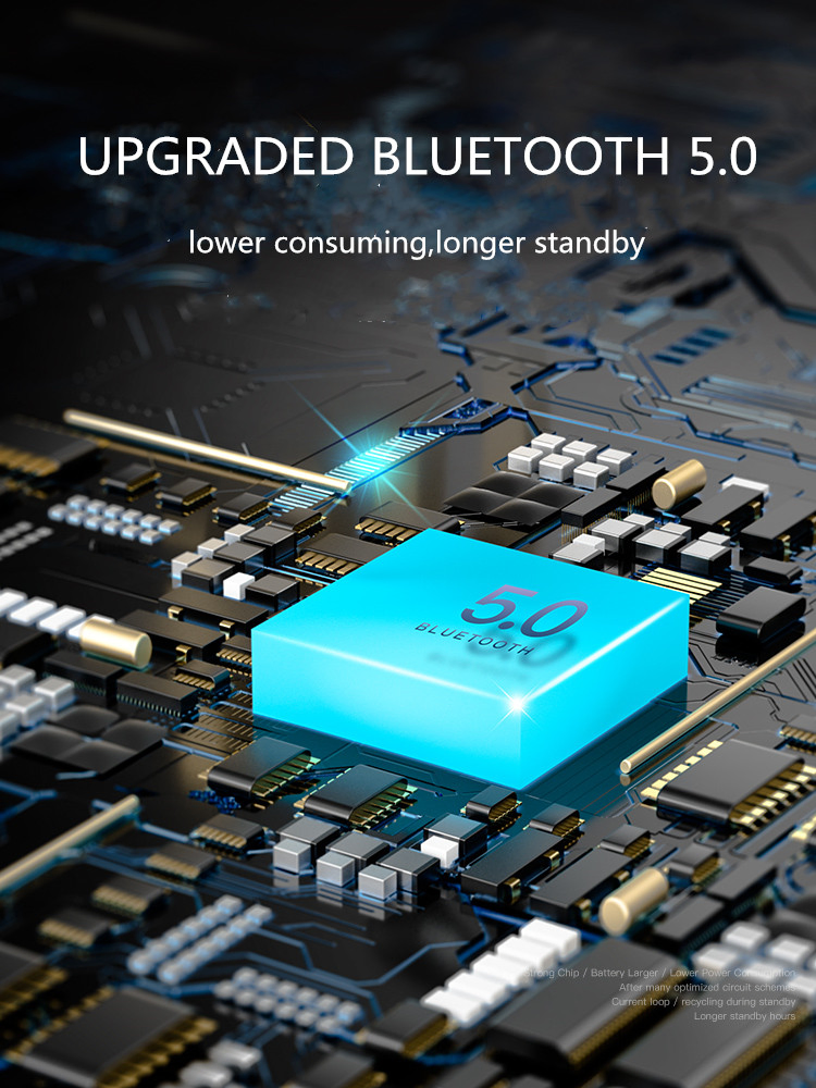 No Wire Enjoy Perfect Sound Wireless Earbuds Stereo Bass Bluetooth