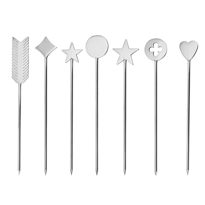 Fashion Stainless Steel Drink Swizzle Stick Stirrer