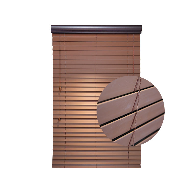 Good Quality Customized Window Blinds 50mm PVC Faux Wood Blinds with Factory Price