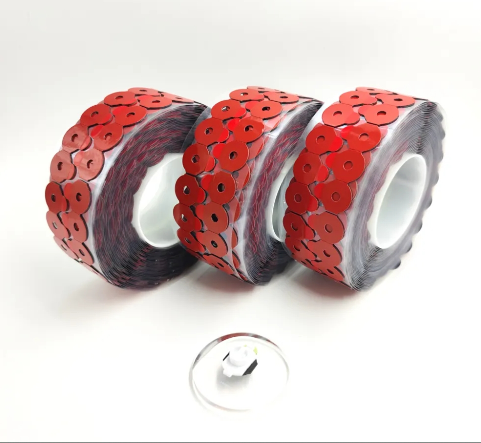 High Quality 24*30mm Blocking Pads for Super Hydrophobic Optical Lenses Red Lens Edging Pads for Lens Grinding Wholesale