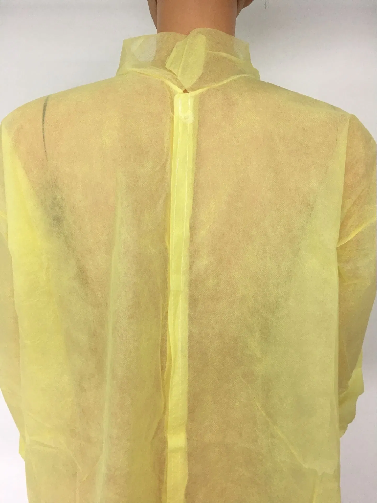 Disposable Isolation Non-Woven Yellow Gown