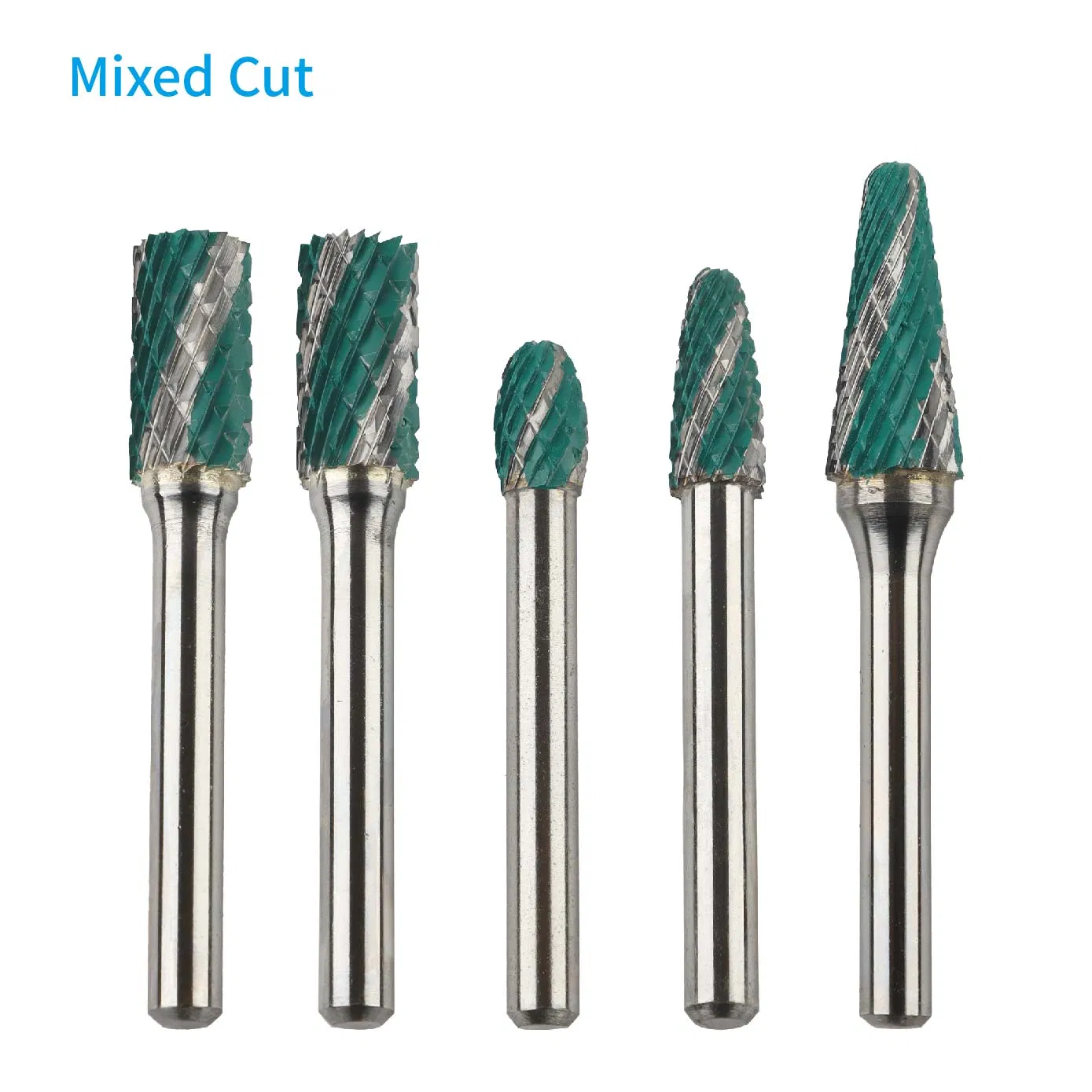 Coarse Fine Teeth Mixed Flute Tungsten Carbide Rotary Cutter