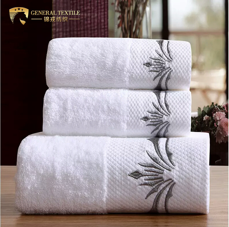 100% Cotton White Terry Face Towel Hand Towel for Hotel (JRD278)