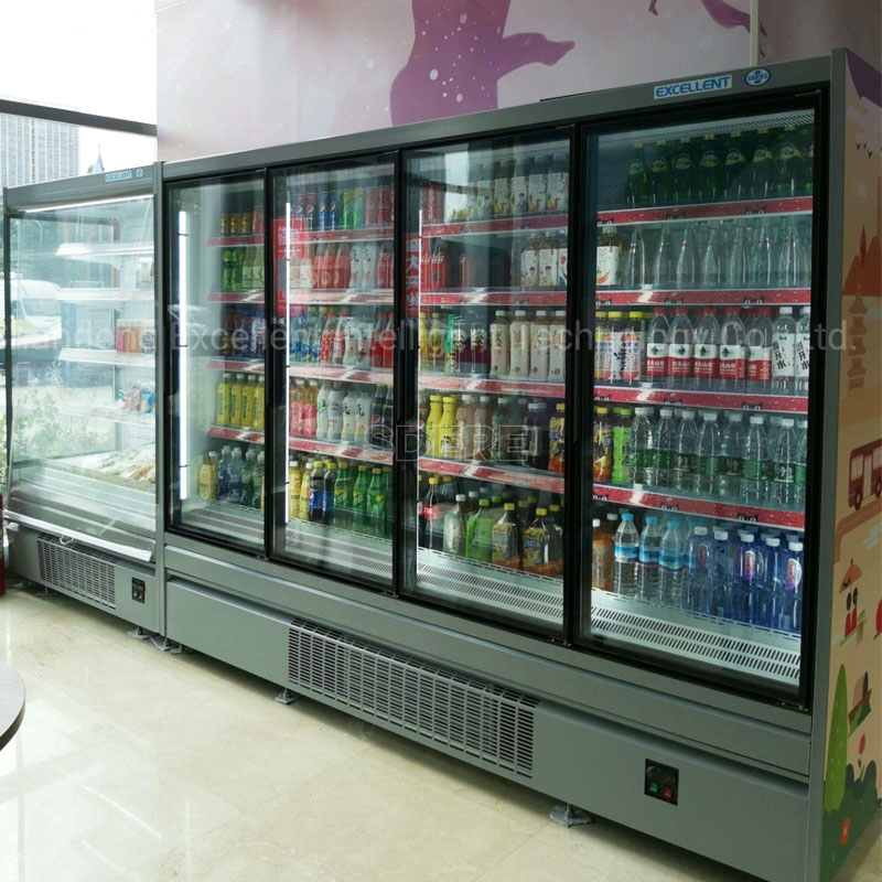 Plug-in/Remote Type Refrigerator Beverage Display Cabinet Freezer Commercial Fridge