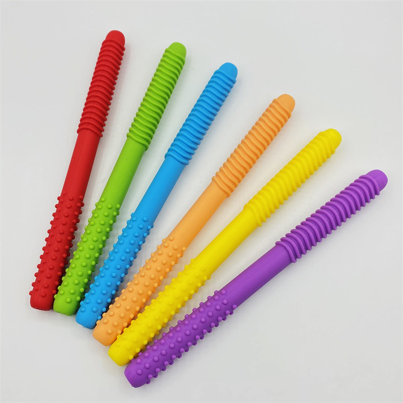 Wholesale Custom Baby Toys for Autism Sensory Chewing Necklace Baby Silicone Teether