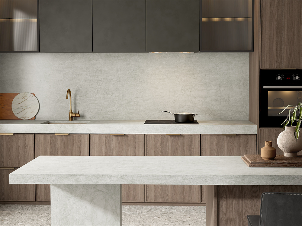 Best Selling Gray Design Sintered Stone for Kitchen Island and Dining-Table