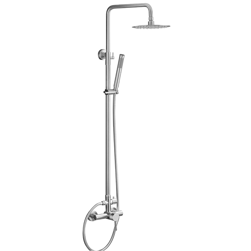 Sanitary Ware Handle Durable Hot Cold Shower Sets Satin Faucets Mixers and Taps for Bathroom