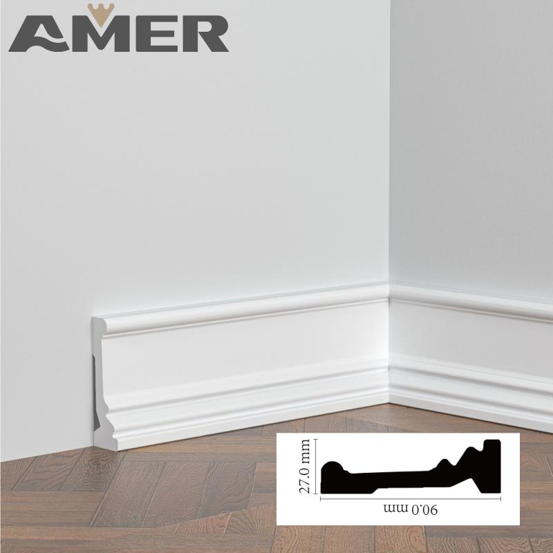 PS Skirting Line Board High Quality Wall Base Moulding Trim Skirting Line