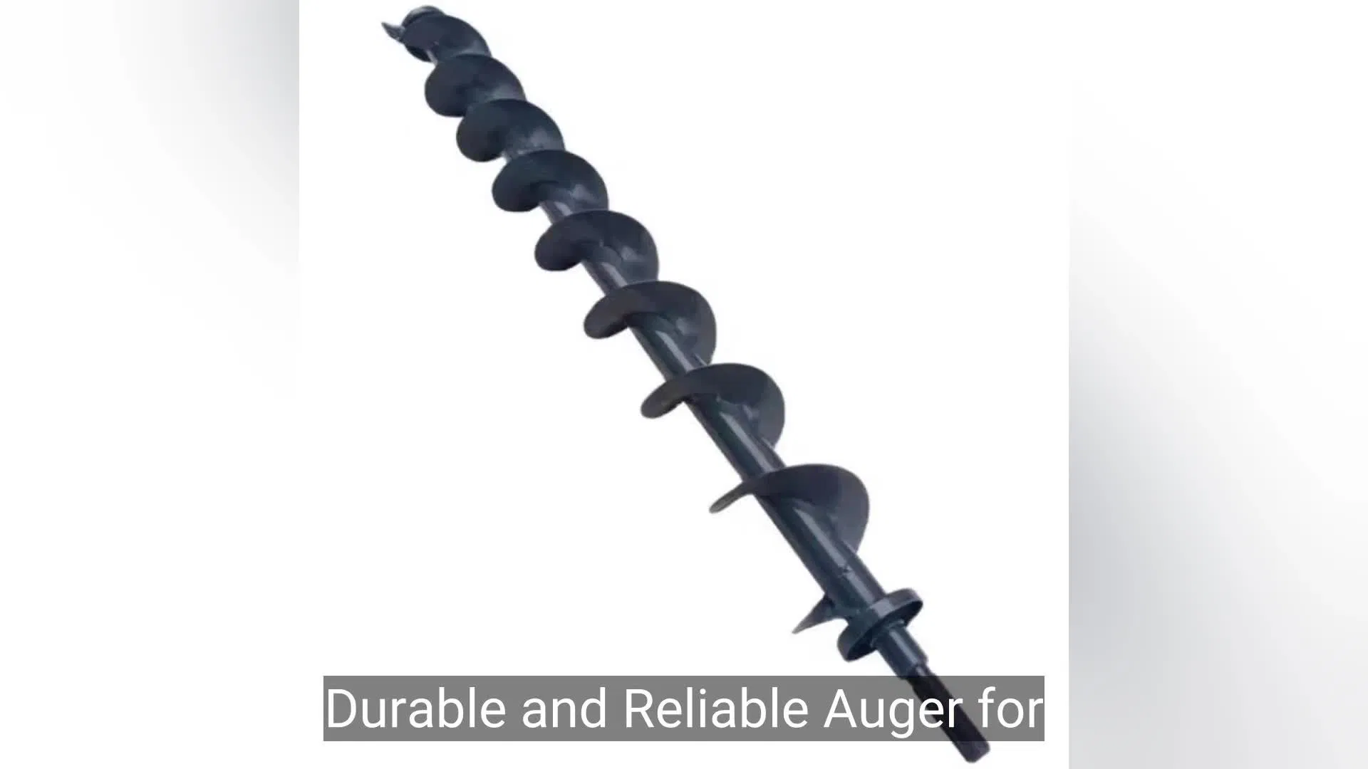 Portable Hole Digger with Heavy-Duty Spring Auger and Wood Case