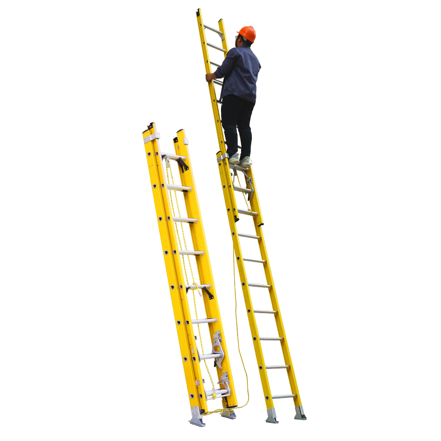 ANSI Folding Ladders Feature and Fiberglass FRP Material Multipurpose Insulated Ladder