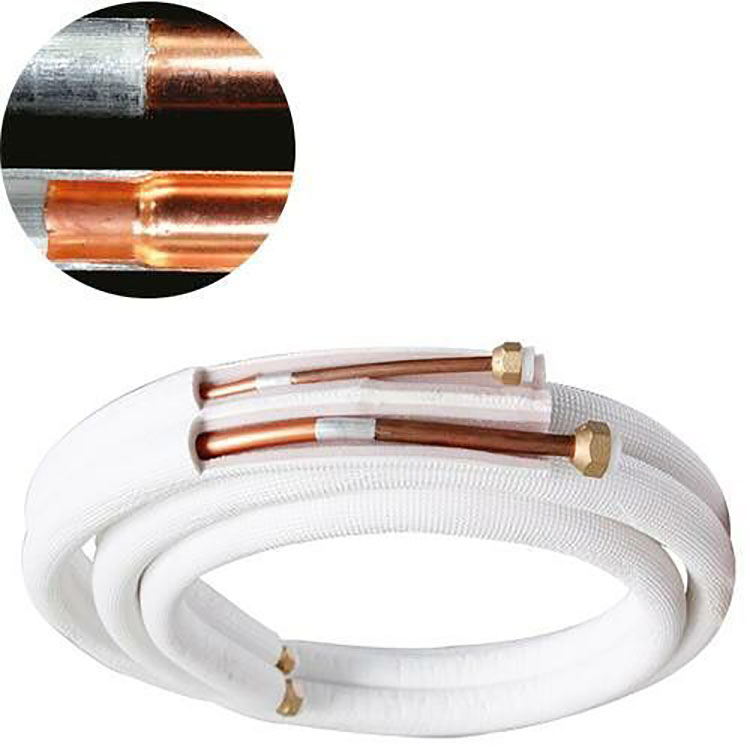 Competitive Price HVAC Air Conditioner Copper Aluminum Pair Coil Copper-Alu Insulated Pipe