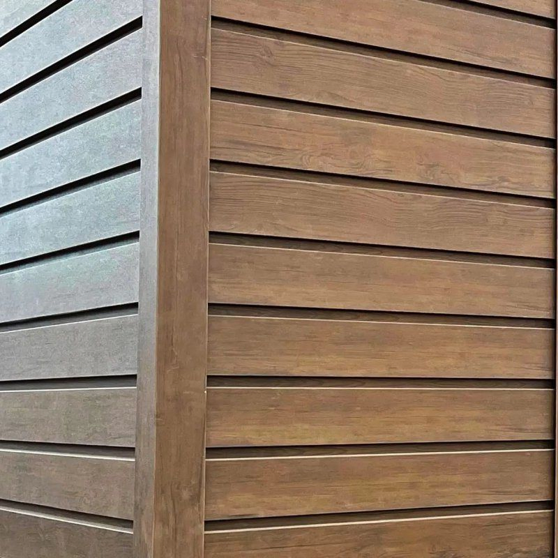 12FT Long Wood Panel Metal Siding for Wall Use