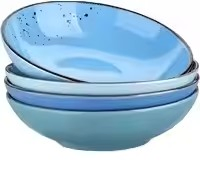 8"Coup Moon Soup Plate with Colour Glaze Stoneware Ceramic Porcelain Tableware