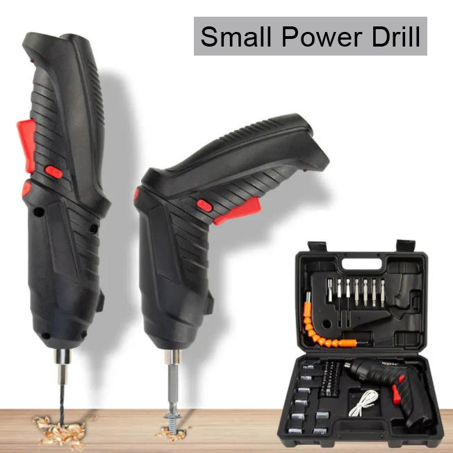 Electric Cordless Screwdriver Set Power-Screw-Guns Rechargeable Cordless Power-Tool with Carrying Case and Bits