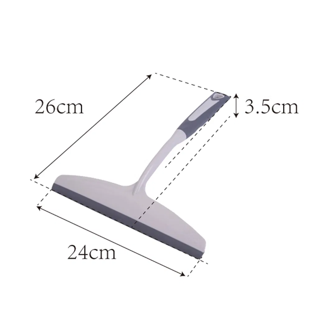 Household Window Cleaning Glass Scraper with Silicone Non-Slip Handle