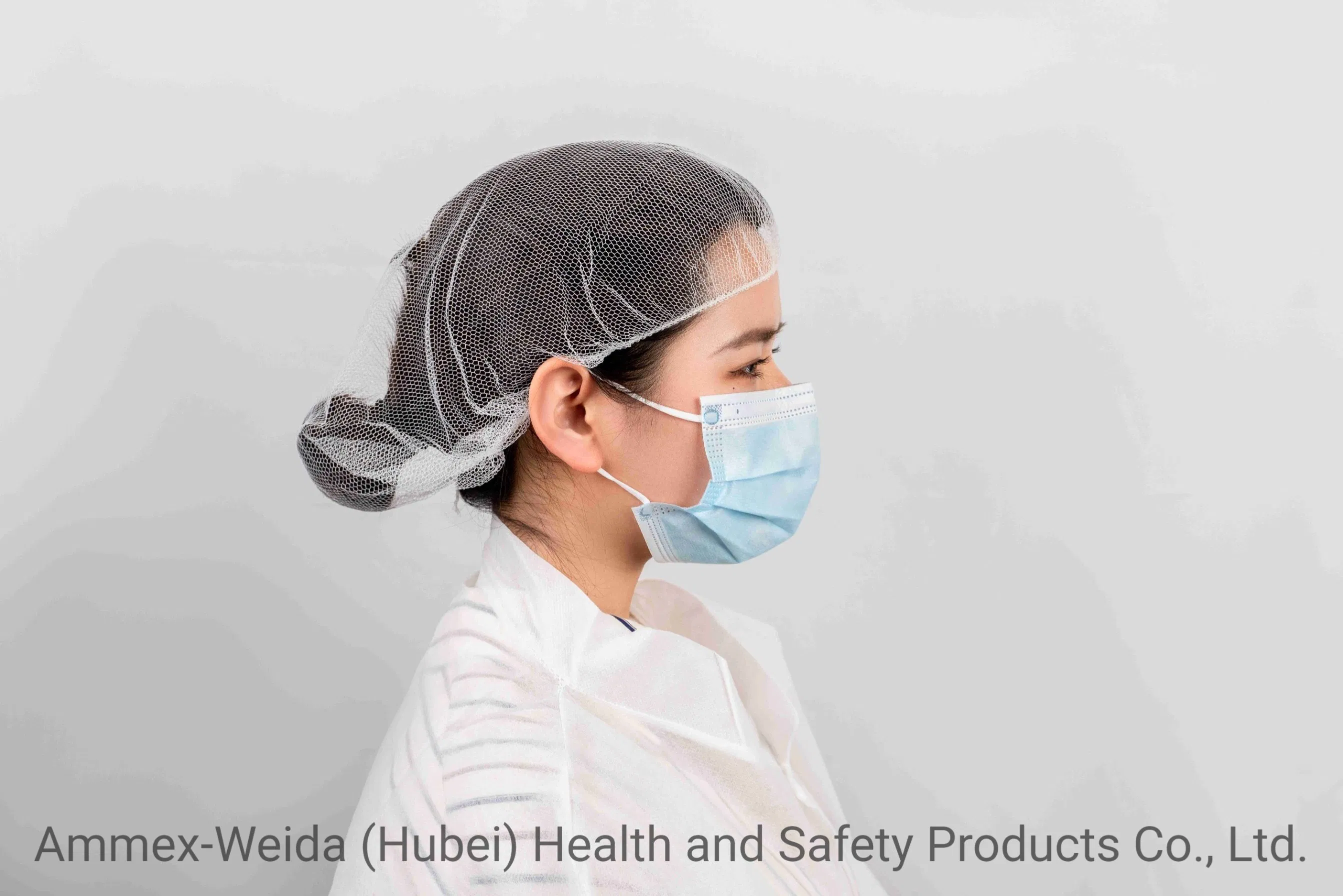 Wholesale Factory Price Disposable Use Nylon Hairnet for Food Shop/Canteen/Kitchen