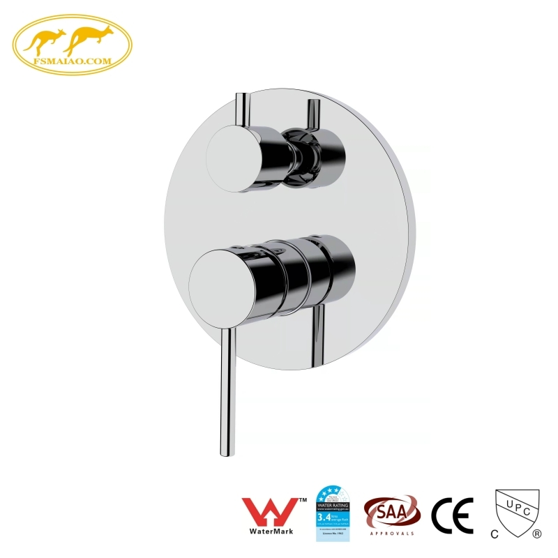 Bathroom Sanitary Ware 160mm Brass Plate Strict QC Inspection Shower Mixer with Diverter