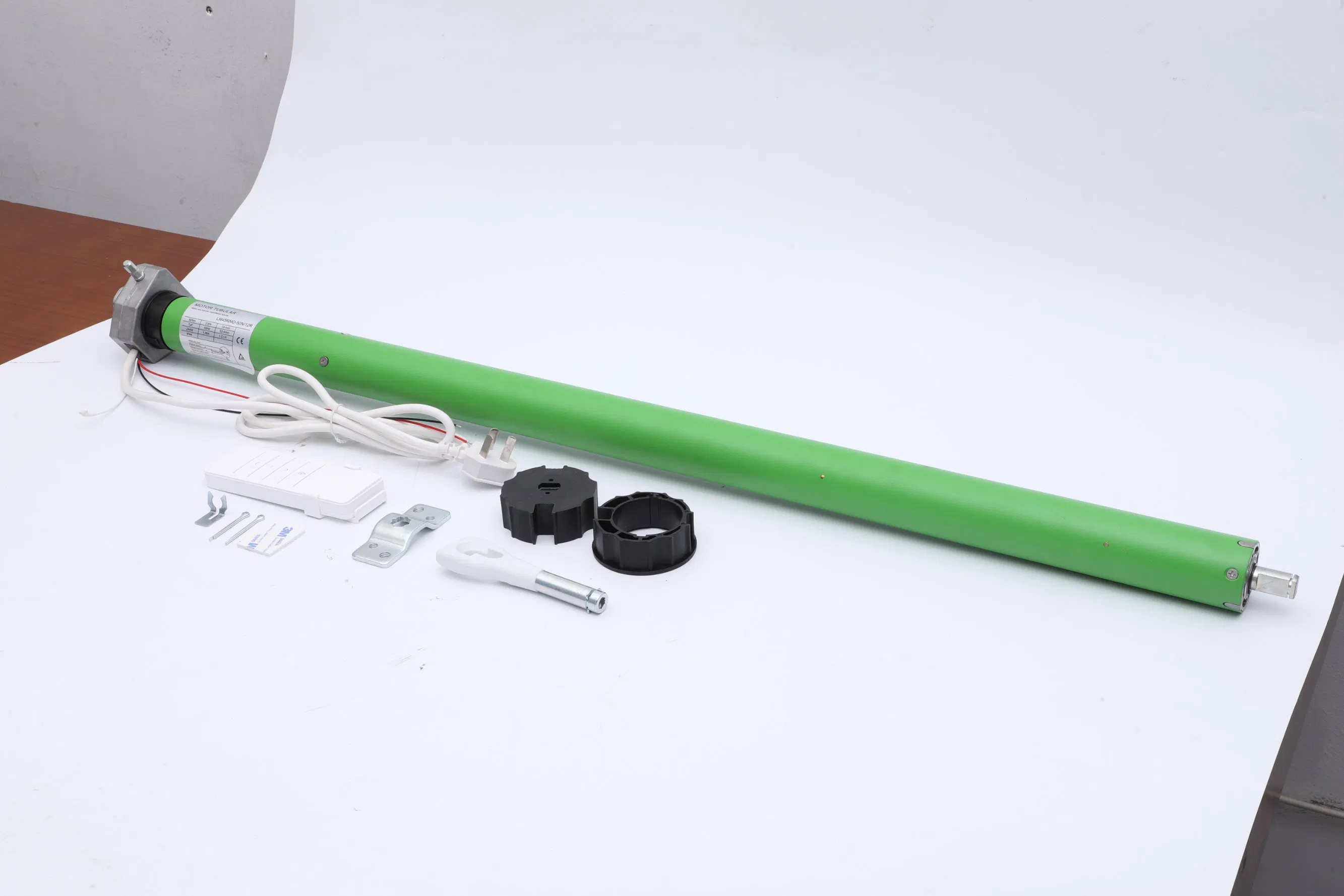 45mm Tubular Motor with Manual Crank and LED Light Built-in Receiver