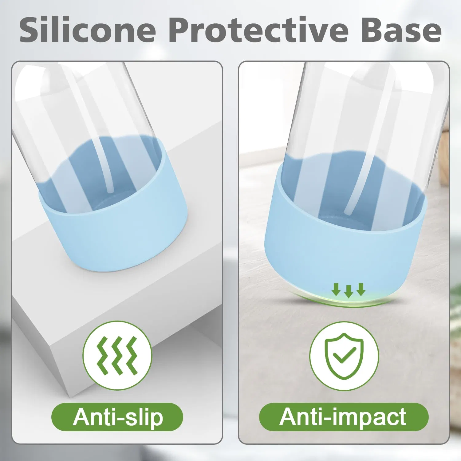 16 Oz Glass Sprayer Silicone Protection Refillable Containers Reusable Spray Bottles