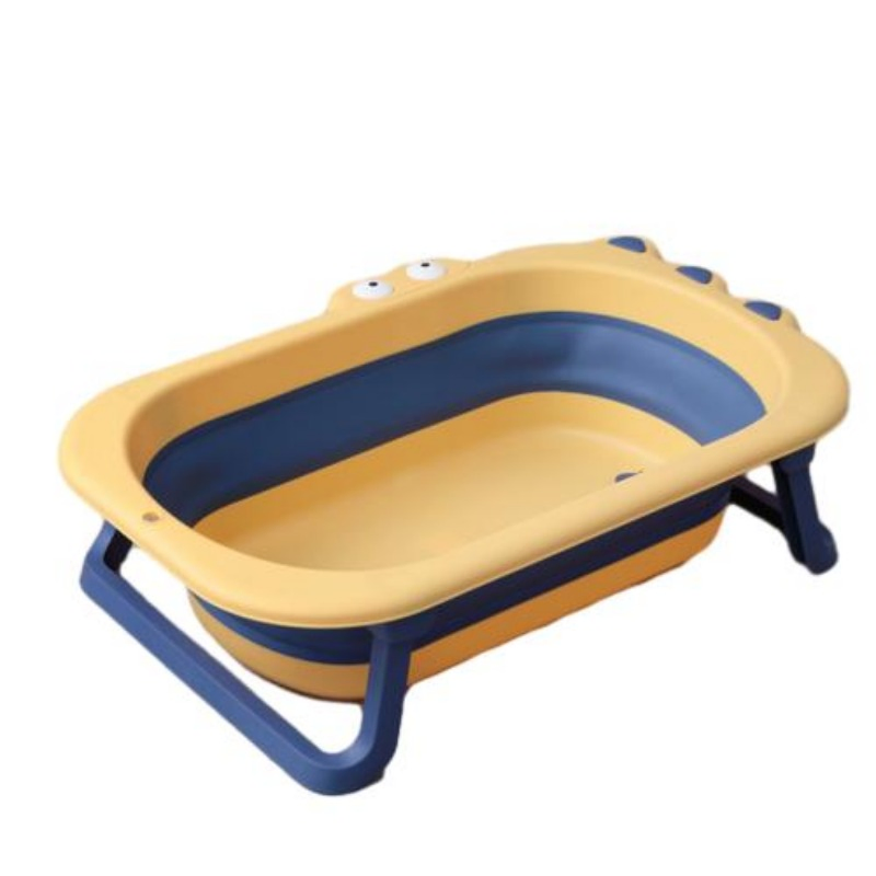 2024 Hot Sale Portable Foldable Adjustable Height Cartoon Crocodile Baby Bathtub