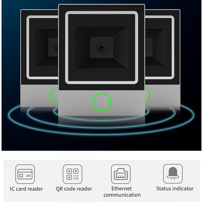 Qr Code Scanner with NFC Access Control and Customizable Interface Options
