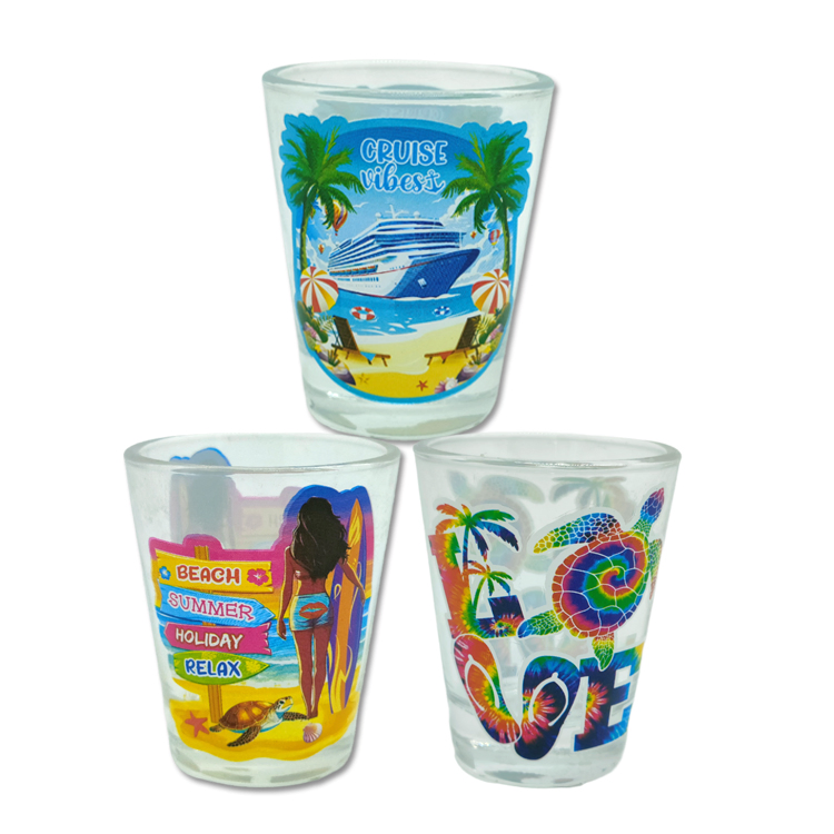 Custom Logo Personalized Gift Sublimation 50ml 1.5oz 2oz Osaka Okinawa Souvenir Japan Shot Glass