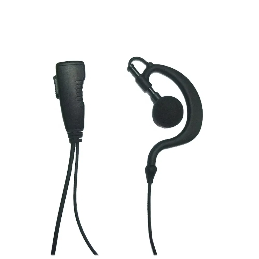 Single Ear G Shape Hook Earphone for Walkie-Talkie