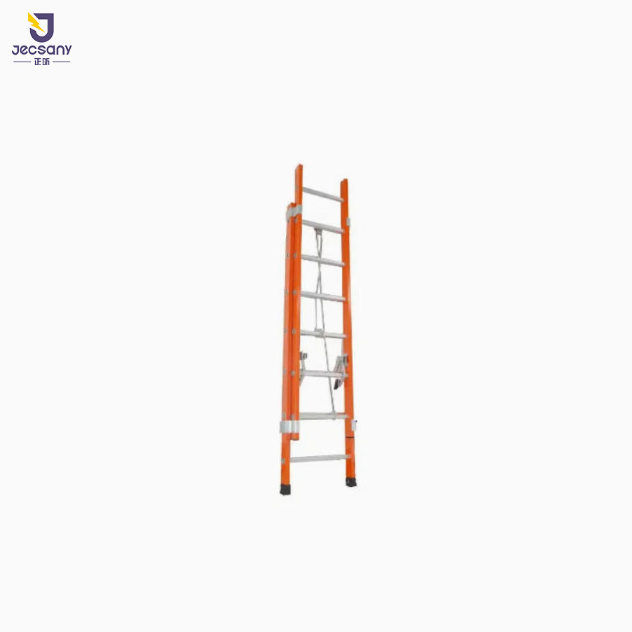 Industrial Grade Fiberglass Extension Ladder Corrosion-Resistant for Utility/Telecom