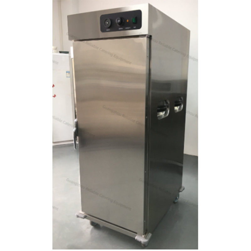 Stainless Steel Electric Food Warmer Cabinet Trolley with Adjustable Shelves Wheels Insulated Large Capacity Design for Commercial Kitchens