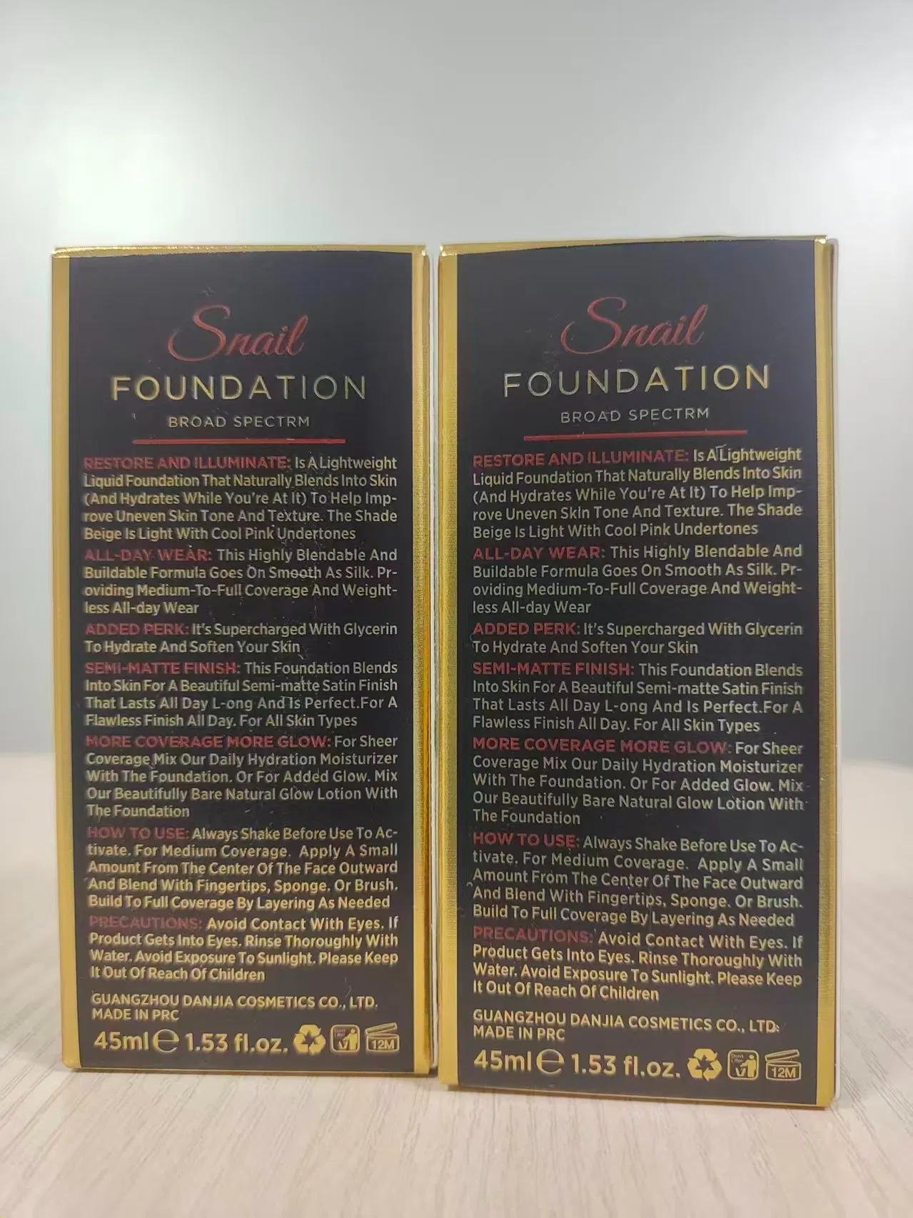 Snail Foundation Broad Spectrm All Day Comfort Retouch-Free