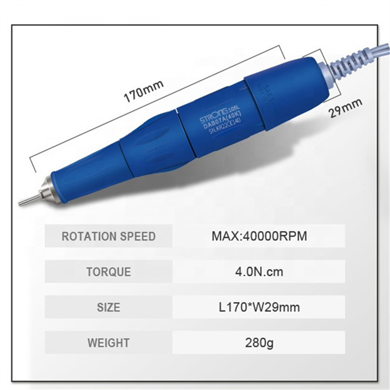 40000rpm Salon Equipment Professional Polishing Handpiece Pedicure Sander Strong Manicure Nail Drill