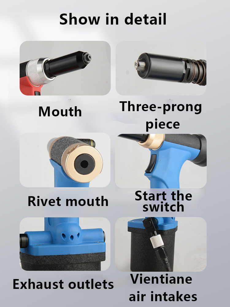 Extended Stroke Non-Self-Priming Rivet Gun S70c High Efficiency Pneumatic Rivet Gun Rivet Gun