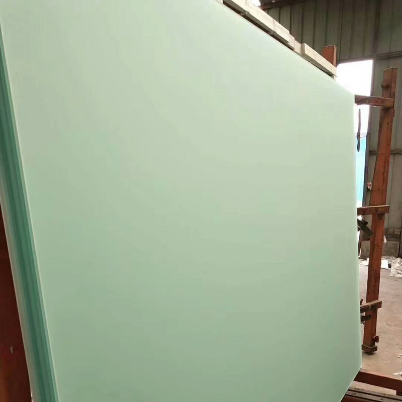 Contemporary Terrace Frosted Glass Railing Design Frosted Sublimation Tempered Glass for Indoor