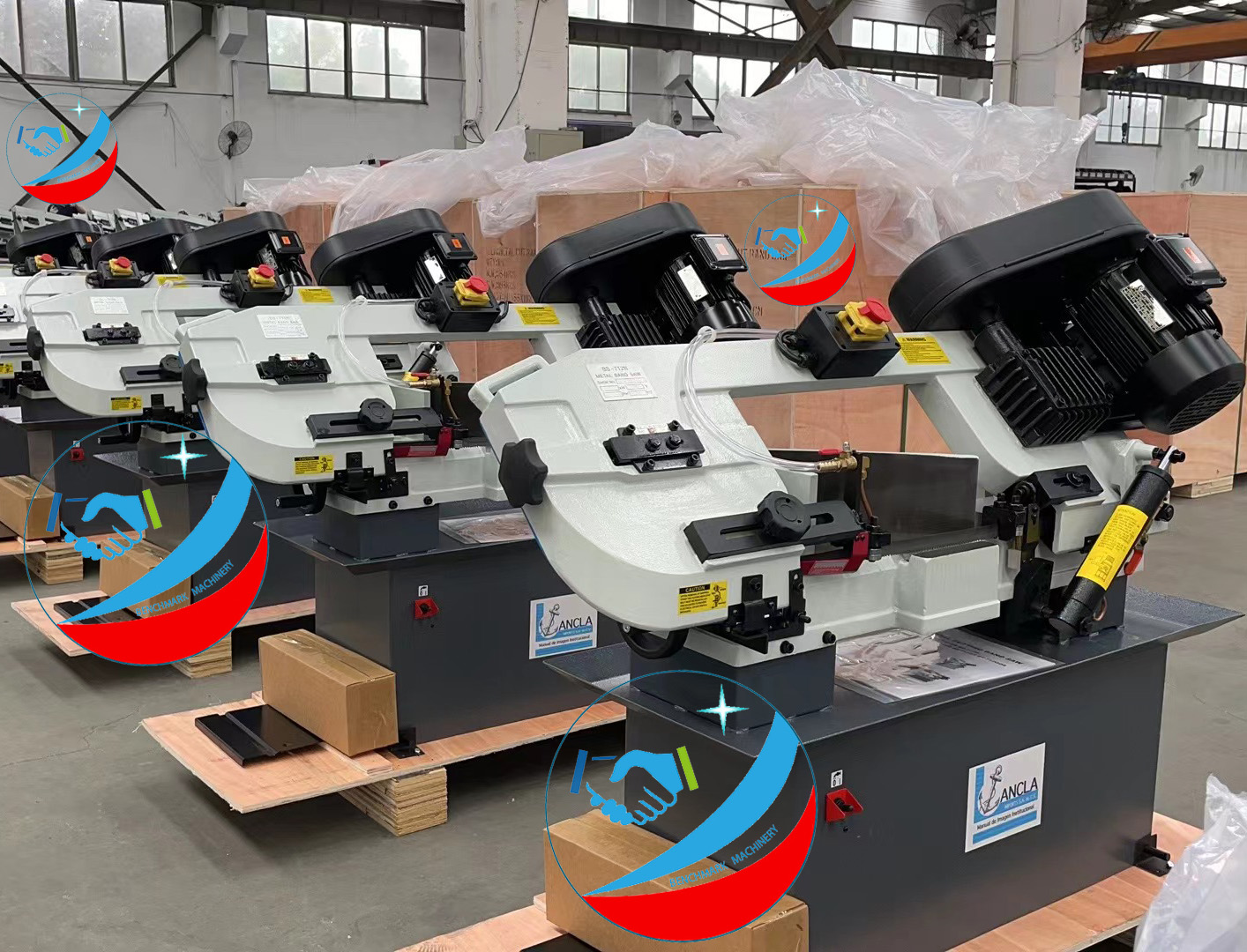 Ленточная пила по металлу с регулировкой скорости автоматическая