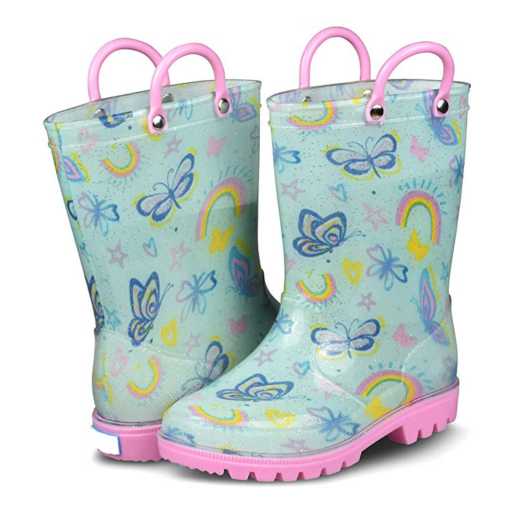 Children PVC Shoes Kids Waterproof Custom Rain Boots Outdoor Footwear Shoes